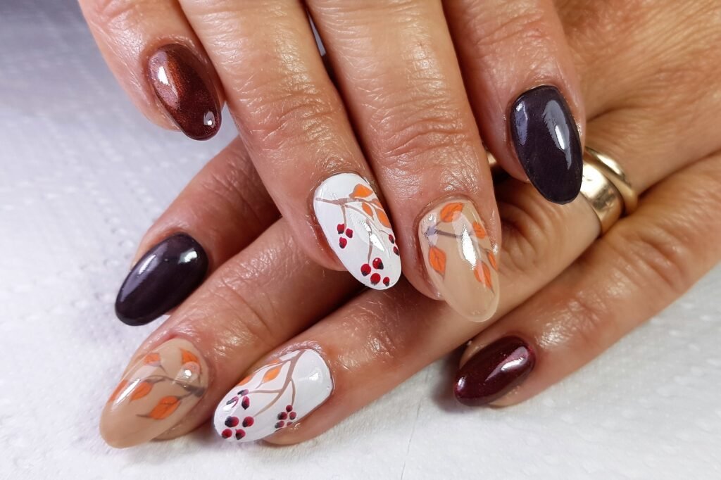 simple fall nails